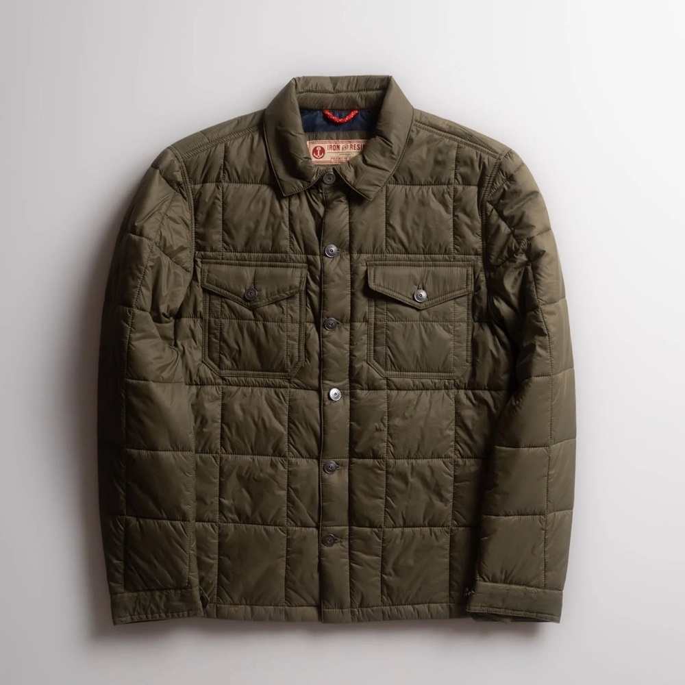 Iron and Resin Rogue Jacket Men's Olive Quilted Jacket